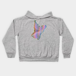 Abstract lines and colors Kids Hoodie